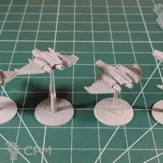 Описание картинки Legions Imperialis Xiphon Interceptor x12 от Каджит по цене 5 998руб | Свободный Рынок Миниатюр - СРМ