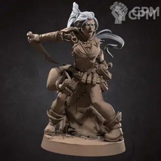 Описание картинки Дженази Воздуха, Плутовка (Genasi Air, Rogue) от Gabrigame_Print по цене 330руб | Свободный Рынок Миниатюр - СРМ