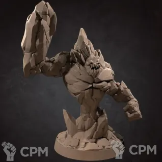 Описание картинки Элементаль Земли (Earth Elemental) от Gabrigame_Print по цене 650руб | Свободный Рынок Миниатюр - СРМ