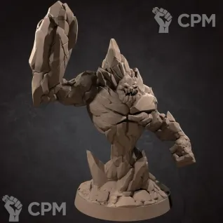 Описание картинки Элементаль Земли (Earth Elemental) от Gabrigame_Print по цене 650руб | Свободный Рынок Миниатюр - СРМ