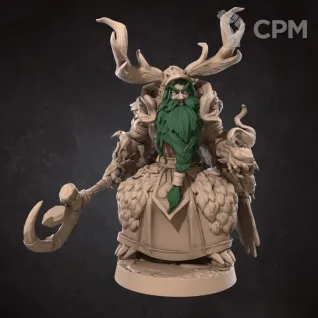 Описание картинки Лунный Эльф, Друид (Moon Elf, Druid) от Gabrigame_Print по цене 320руб | Свободный Рынок Миниатюр - СРМ