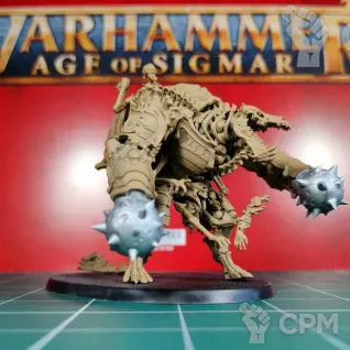 Описание картинки Ossiarch Bonereapers Gothizzar Harvester от Каджит по цене 3 998руб | Свободный Рынок Миниатюр - СРМ