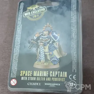 Описание картинки Space Marine Captain  with storm bolter and powerfist. Web Exclusive 1 of 2 от Tigerat по цене 6 000руб | Свободный Рынок Миниатюр - СРМ
