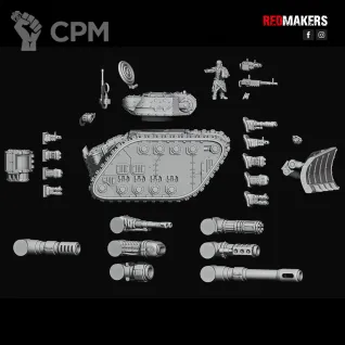 Описание картинки Leman rus  Battle Tank (Альт) от Клондайк Моделей  по цене 2 050руб | Свободный Рынок Миниатюр - СРМ
