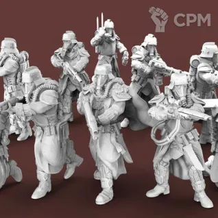 Описание картинки Guardsmen Squad от Клондайк Моделей  по цене 505руб | Свободный Рынок Миниатюр - СРМ
