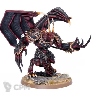 Описание картинки Daemon Prince с пластиковой 60мм подставкой от Dreamcatcher Studio по цене 1 300руб | Свободный Рынок Миниатюр - СРМ