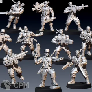 Описание картинки Catachan Jungle Fighters (Alt) от uNick по цене 850руб | Свободный Рынок Миниатюр - СРМ