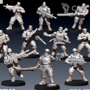 Описание картинки Catachan Jungle Fighters (Alt) от uNick по цене 850руб | Свободный Рынок Миниатюр - СРМ