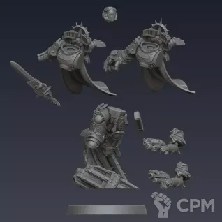 Описание картинки Blood angels captain with jump pack от Helnex workshop  по цене 700руб | Свободный Рынок Миниатюр - СРМ