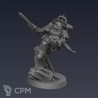 Описание картинки Blood angels captain with jump pack от Helnex workshop  по цене 700руб | Свободный Рынок Миниатюр - СРМ