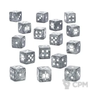 Описание картинки Grey Knights Dice Set от MiniaturesFAN по цене 4 434руб | Свободный Рынок Миниатюр - СРМ