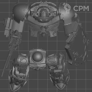 Описание картинки Contemptor-galatus Dreadnought от WAAAAAAGHshop по цене 1 000руб | Свободный Рынок Миниатюр - СРМ