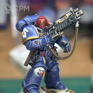 Описание картинки Sergeant Marius Space marine heroes оригинал от Orc по цене 940руб | Свободный Рынок Миниатюр - СРМ