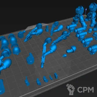 Описание картинки Heavy Intercessor squad 5 шт. (цена на АКЦИИ) + ПОДАРОК от 3D6 по цене 700руб | Свободный Рынок Миниатюр - СРМ