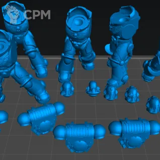 Описание картинки Heavy Intercessor squad 5 шт. (цена на АКЦИИ) + ПОДАРОК от 3D6 по цене 700руб | Свободный Рынок Миниатюр - СРМ