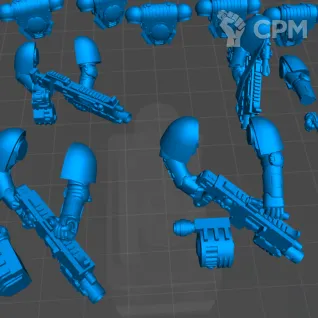 Описание картинки Heavy Intercessor squad 5 шт. (цена на АКЦИИ) + ПОДАРОК от 3D6 по цене 700руб | Свободный Рынок Миниатюр - СРМ