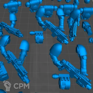 Описание картинки Heavy Intercessor squad 5 шт. (цена на АКЦИИ) + ПОДАРОК от 3D6 по цене 700руб | Свободный Рынок Миниатюр - СРМ