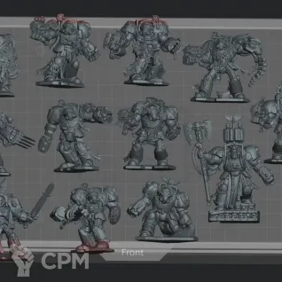 Описание картинки Blood Angel Space Hulk Terminators от AmRi3D по цене 2 000руб | Свободный Рынок Миниатюр - СРМ
