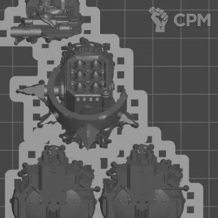 Описание картинки Death Guard Chaos Rhino + битсы(закачка) от WAAAAAAGHshop по цене 1 300руб | Свободный Рынок Миниатюр - СРМ