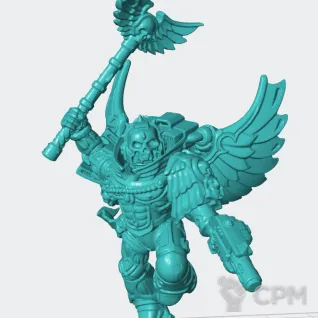 Описание картинки Blood Angels chaplain от Helnex workshop  по цене 300руб | Свободный Рынок Миниатюр - СРМ
