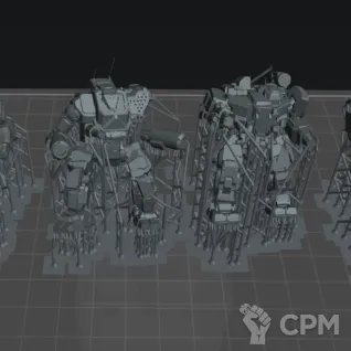 Описание картинки Набор из 4 мехов на старт / 4 robots for BattleTech от 3D6 по цене 750руб | Свободный Рынок Миниатюр - СРМ