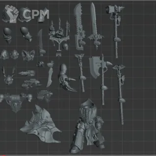 Описание картинки Night lord Chaos Lord/Sorcerer альтернативный от Alexandrian workshop по цене 300руб | Свободный Рынок Миниатюр - СРМ