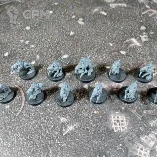 Описание картинки Tyranids Neurogaunts от Каджит по цене 2 498руб | Свободный Рынок Миниатюр - СРМ