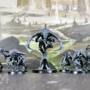 Описание картинки Tyranids Broodlord and Genestealers от Каджит по цене 4 998руб | Свободный Рынок Миниатюр - СРМ