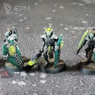 Описание картинки Necrons Lychguard I от Каджит по цене 5 498руб | Свободный Рынок Миниатюр - СРМ