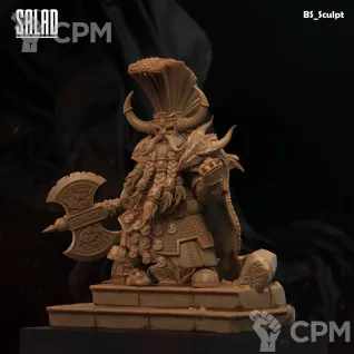 Описание картинки Ungrim Ironfist от Naggaroth Night по цене 1 800руб | Свободный Рынок Миниатюр - СРМ