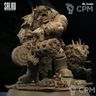Описание картинки Orc Gunner от Naggaroth Night по цене 2 000руб | Свободный Рынок Миниатюр - СРМ