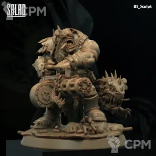 Описание картинки Orc Gunner от Naggaroth Night по цене 2 000руб | Свободный Рынок Миниатюр - СРМ