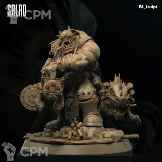 Описание картинки Orc Gunner от Naggaroth Night по цене 2 000руб | Свободный Рынок Миниатюр - СРМ