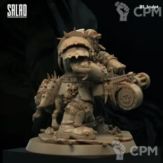 Описание картинки Orc Gunner от Naggaroth Night по цене 2 000руб | Свободный Рынок Миниатюр - СРМ