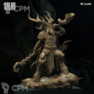 Описание картинки Wood Elf Druid от Naggaroth Night по цене 2 000руб | Свободный Рынок Миниатюр - СРМ