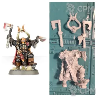 Описание картинки Chaos lord with two weapons от Old curiosity shop по цене 500руб | Свободный Рынок Миниатюр - СРМ