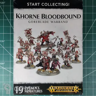 Описание картинки Blades of Khorne Start Collecting Khorne Bloodbound Goreblade Warband от Vault Boy по цене 14 888руб | Свободный Рынок Миниатюр - СРМ
