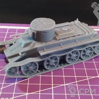 Описание картинки Советский легкий танк БТ-2 / масштаб 1:56/ 28 мм от DModels по цене 790руб | Свободный Рынок Миниатюр - СРМ