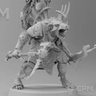 Описание картинки Queek Headtaker от Naggaroth Night по цене 600руб | Свободный Рынок Миниатюр - СРМ