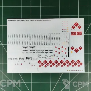 Описание картинки Death Korps of Krieg Transfer Sheet 2024 (Декали) от Vault Boy по цене 1 398руб | Свободный Рынок Миниатюр - СРМ