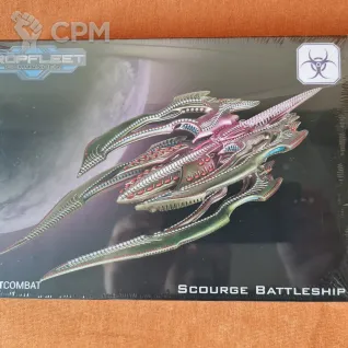 Описание картинки Scourge Battleship (2025, Пластик) от Wotiao по цене 5 990руб | Свободный Рынок Миниатюр - СРМ