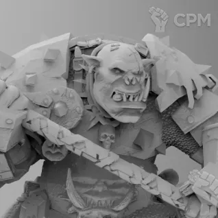 Описание картинки Grimgor Ironhide от Naggaroth Night по цене 600руб | Свободный Рынок Миниатюр - СРМ