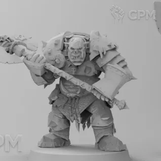 Описание картинки Grimgor Ironhide от Naggaroth Night по цене 600руб | Свободный Рынок Миниатюр - СРМ