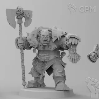 Описание картинки Grimgor Ironhide от Naggaroth Night по цене 600руб | Свободный Рынок Миниатюр - СРМ
