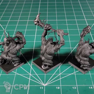 Описание картинки Gloomspite Gitz Fellwater Troggoths (River Trolls) от Каджит по цене 6 998руб | Свободный Рынок Миниатюр - СРМ