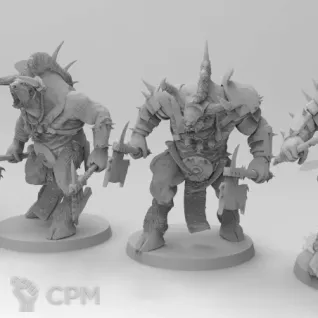 Описание картинки Minotaurs от Naggaroth Night по цене 800руб | Свободный Рынок Миниатюр - СРМ