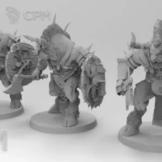 Описание картинки Minotaurs от Naggaroth Night по цене 800руб | Свободный Рынок Миниатюр - СРМ