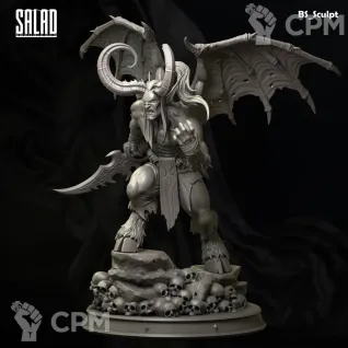 Описание картинки Illidan Stormrage #2 от Naggaroth Night по цене 2 000руб | Свободный Рынок Миниатюр - СРМ