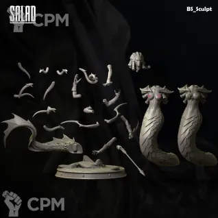 Описание картинки Lady Naga от Naggaroth Night по цене 2 000руб | Свободный Рынок Миниатюр - СРМ