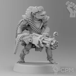 Описание картинки The Heavy Weapons Rat от Naggaroth Night по цене 400руб | Свободный Рынок Миниатюр - СРМ